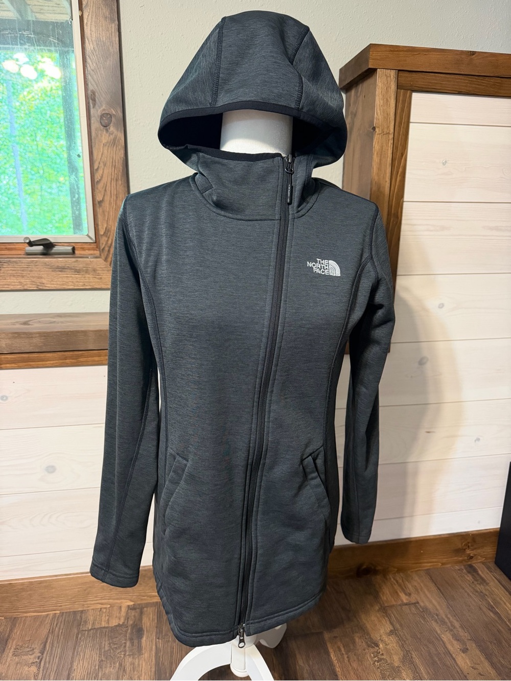 The North Face Hooded Long Zip Jacket